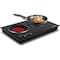 Cusimax 1800W Ceramic Electric Hot Plate, Dual Control Infrared Cooktop, Black CMIP-C180B - alternate 1